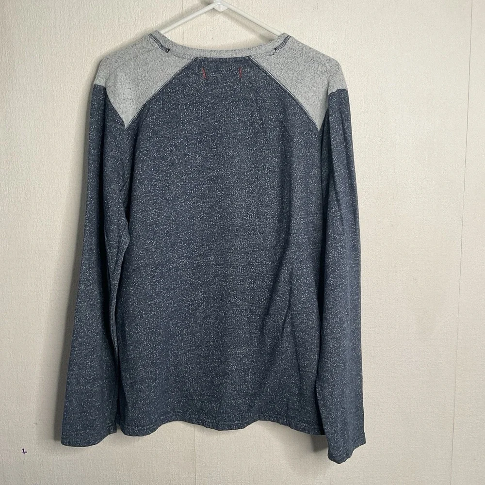 Tommy Bahama Sweatshirt Blue Heather Gray Mens Sz XL Pullover Marled Long Sleeve - Picture 7 of 8